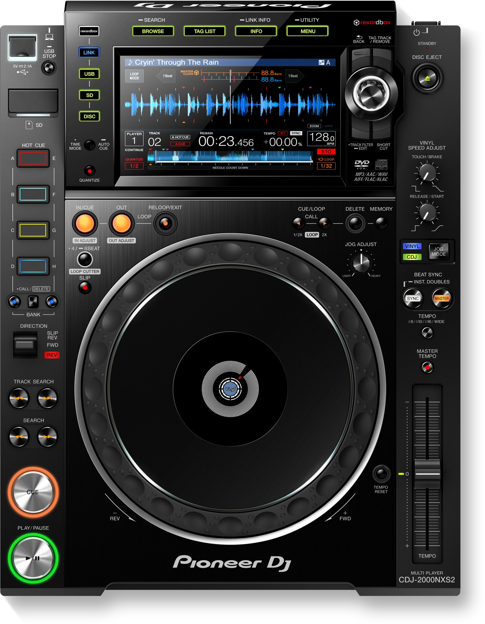 Pioneer CDJ-2000NXS2 – katalogo modelio nuotrauka